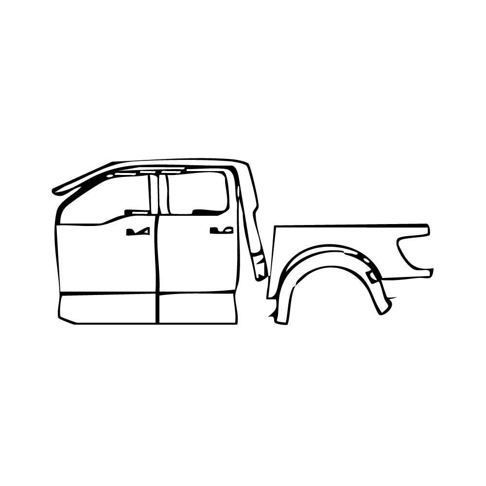 Pre-Cut PPF Ford F-150 Raptor SuperCrew 2022 - PPF-Kits