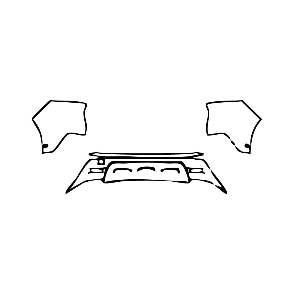 Pre-cut PPF pattern: Rear Bumper - Nissan