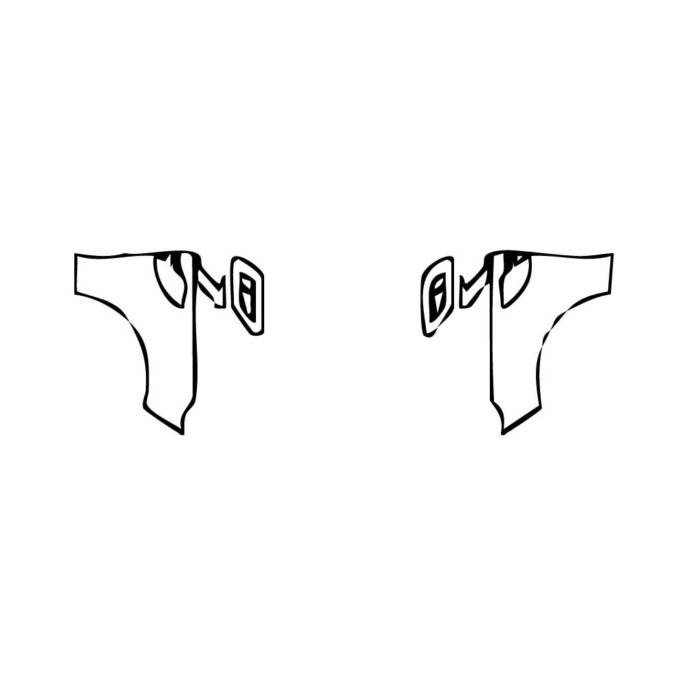 Pre-cut PPF pattern: Hood + Fender - Land Rover
