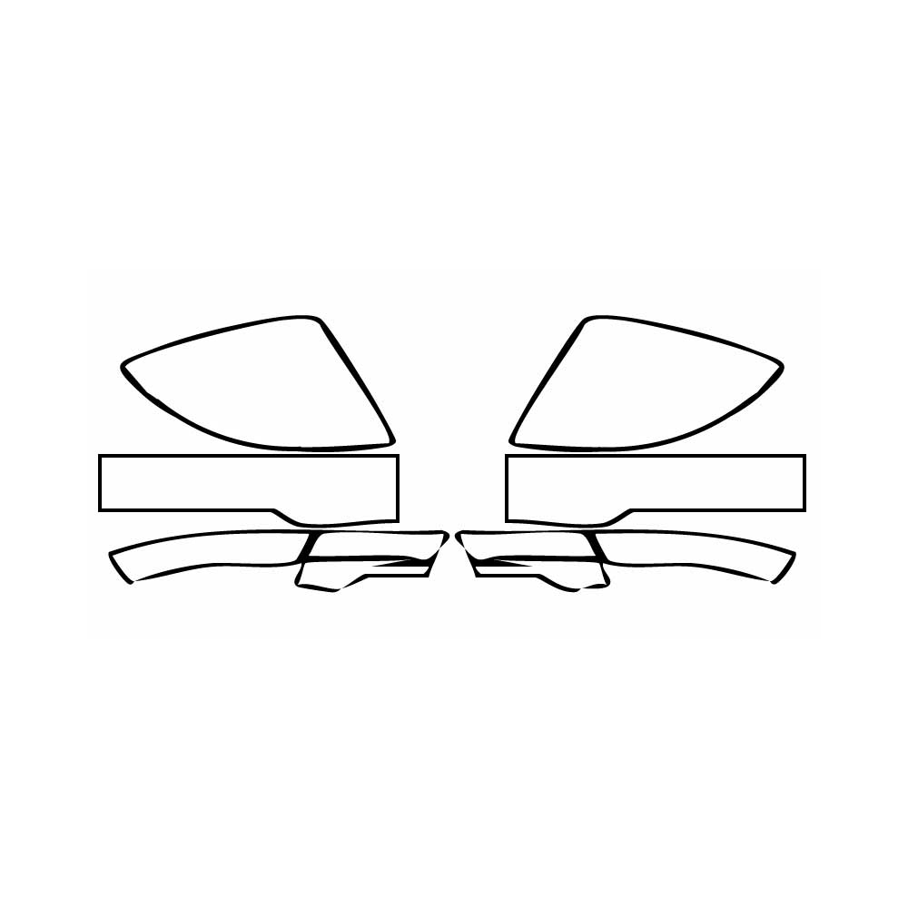Pre-cut PPF pattern: Mirror - Land Rover