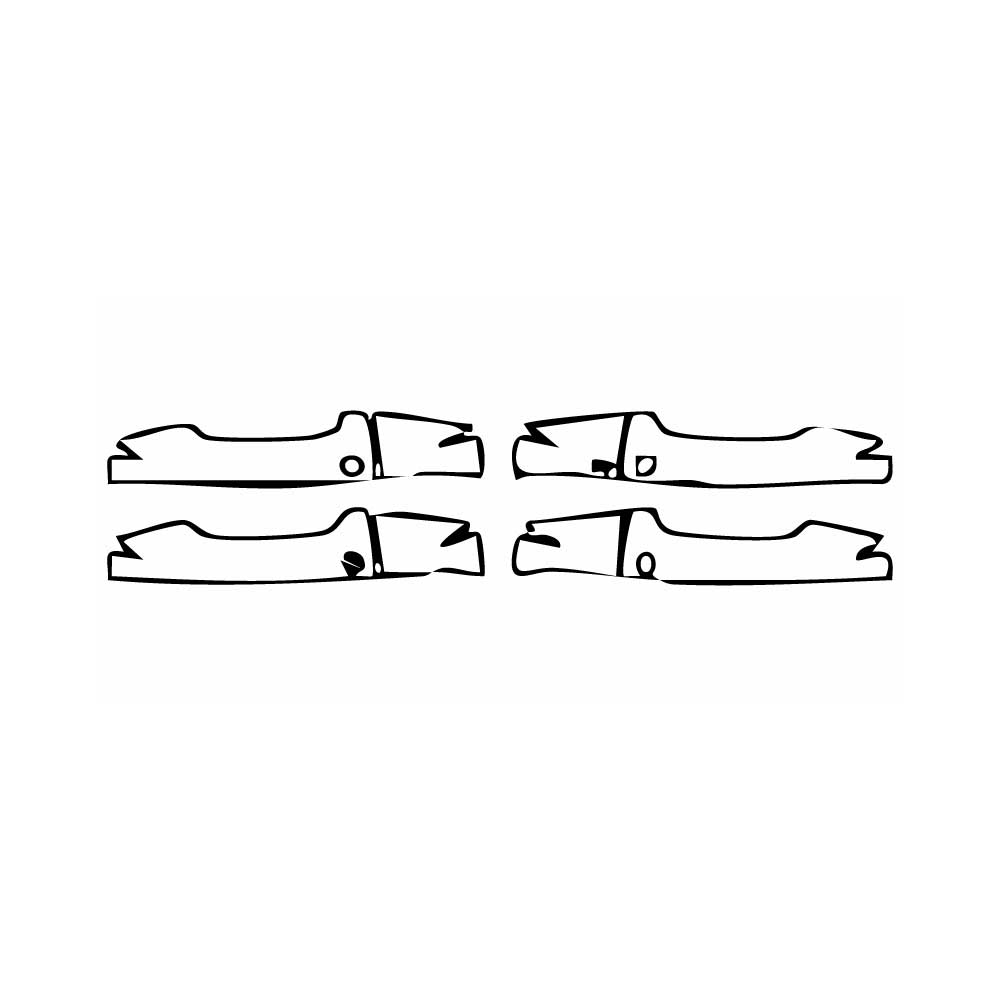 Pre-cut PPF pattern: Door Handle - Land Rover
