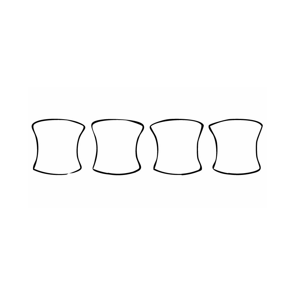 Pre-cut PPF pattern: Door Handle Insert - Land Rover