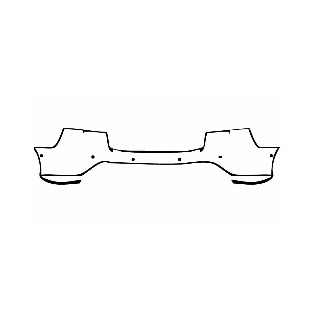 Pre-cut PPF pattern: Rear Bumper - BYD