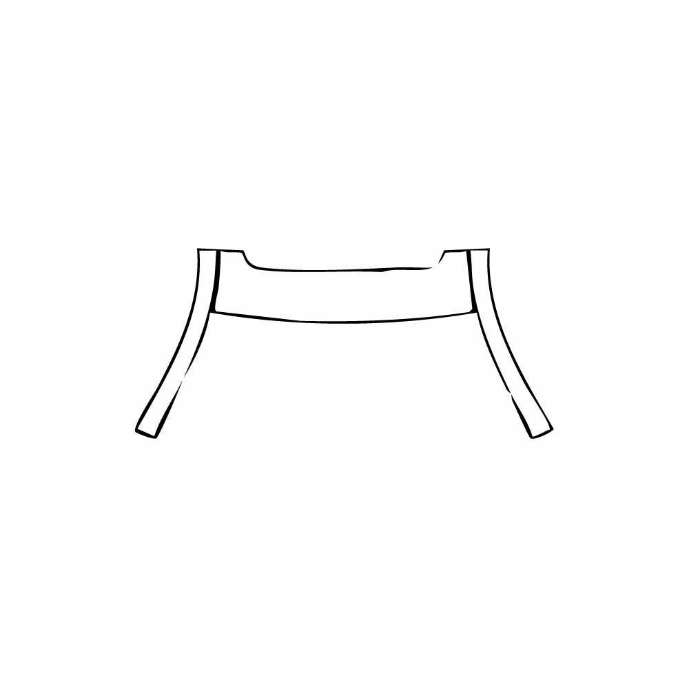 Pre-cut PPF pattern: A Pillar + Roof (front) - Lexus