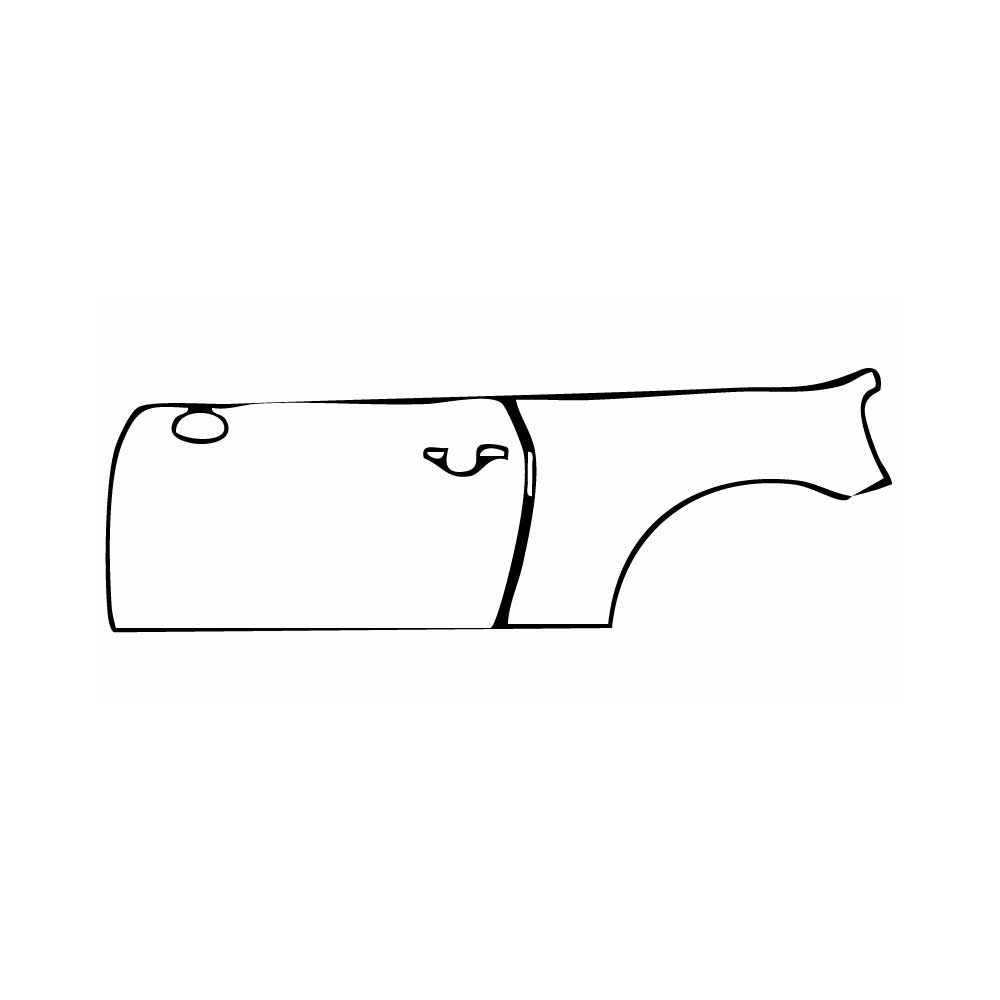Pre-cut PPF pattern: Left Door + Rear Fender - Mini