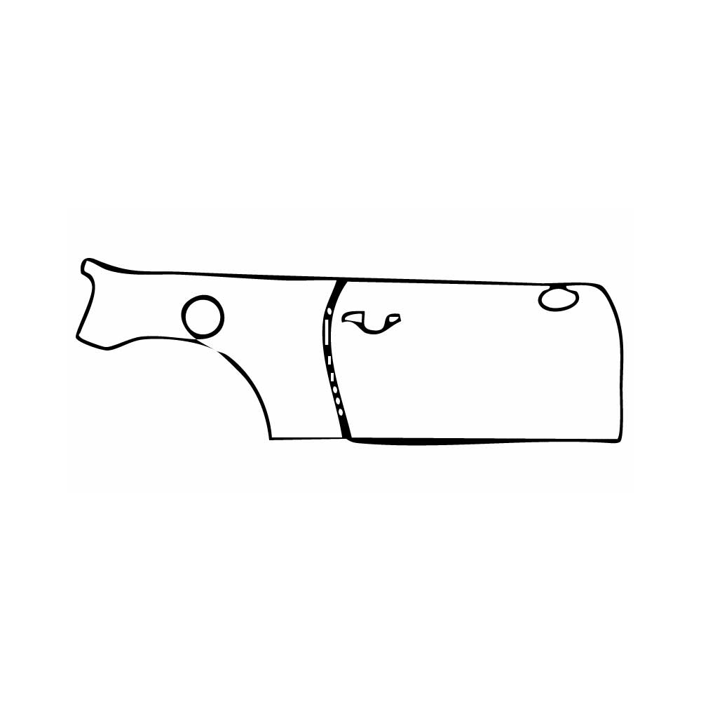 Pre-cut PPF pattern: Right Door + Rear Fender - Mini