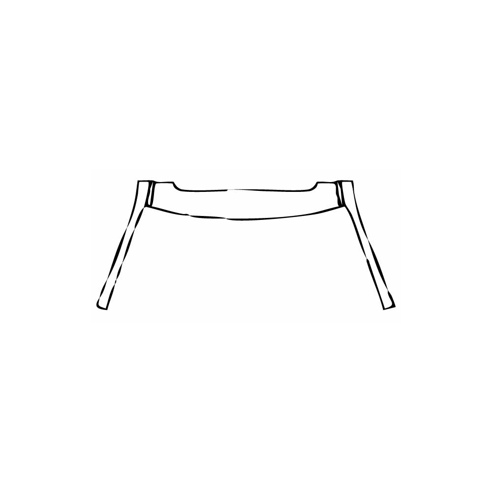 Pre-cut PPF pattern: A Pillar + Roof (front) - BMW
