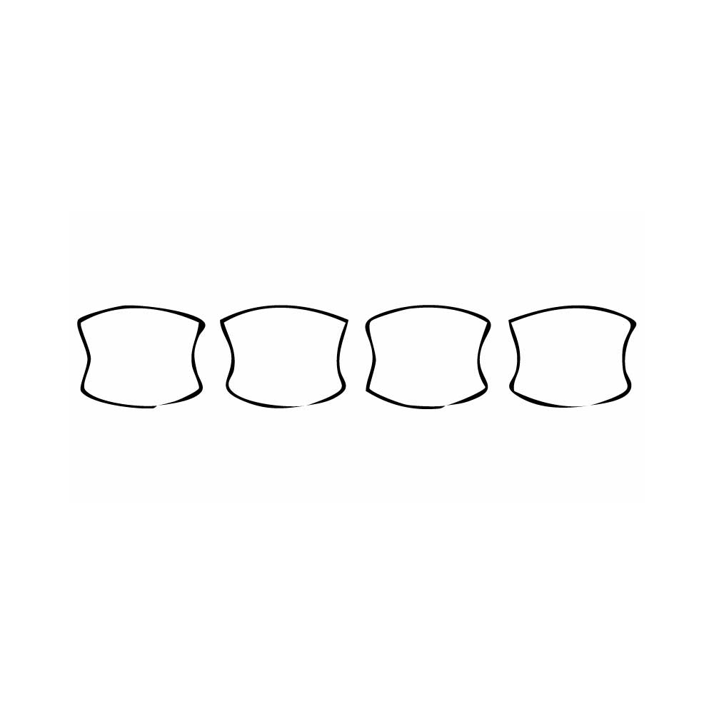 Pre-cut PPF pattern: Door Handle Inserts - BMW