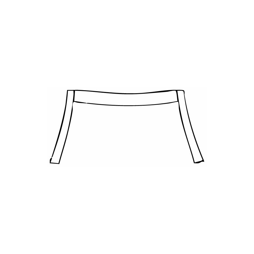Pre-cut PPF pattern: A Pillar + Roof (front) - Mazda