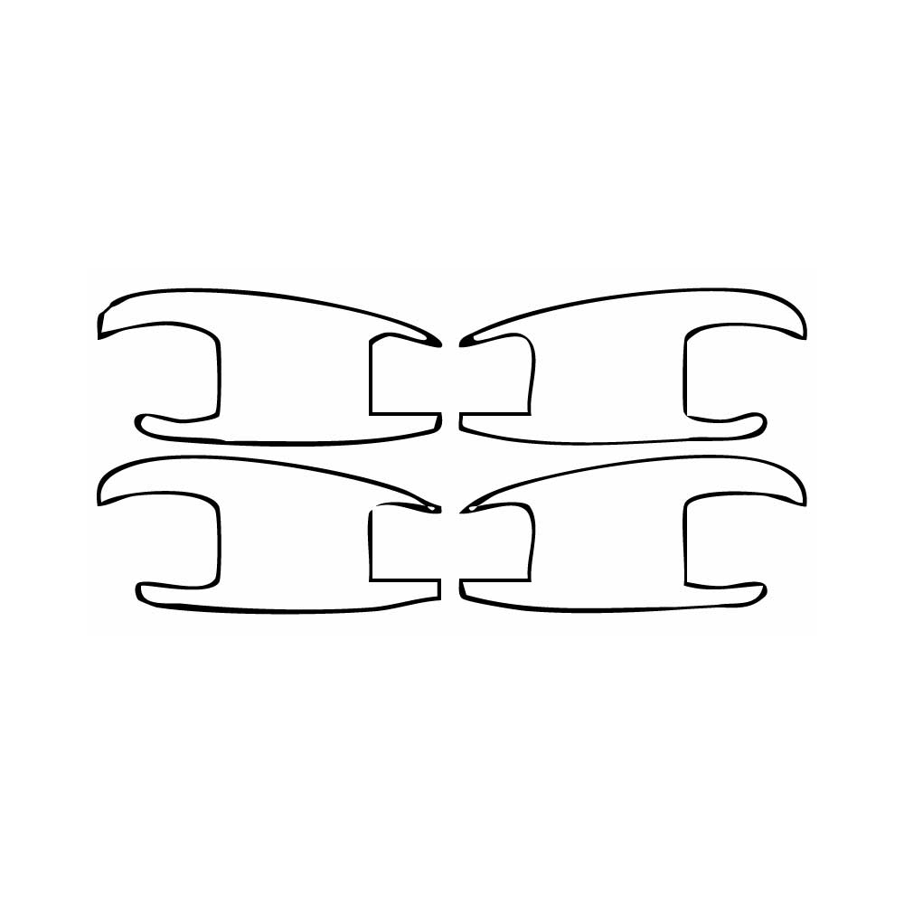 Pre-cut PPF pattern: Door Bowl - Mercedes-Benz