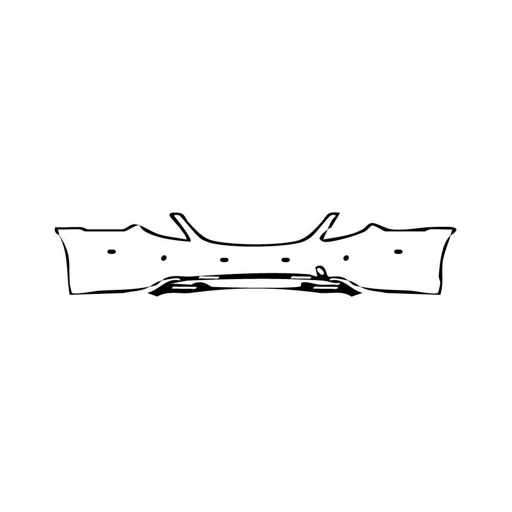 Pre-cut PPF pattern: Rear Bumper - Mercedes-Benz