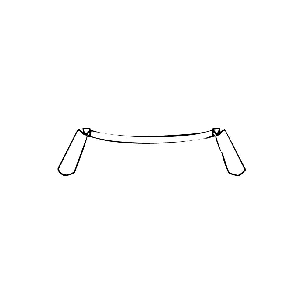 Pre-cut PPF pattern: A Pillar + Roof (front) - Toyota