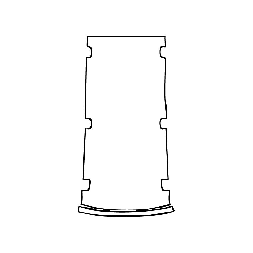 Pre-cut PPF pattern: Roof - Toyota