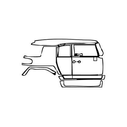 Pre-Cut PPF Toyota FJ Cruiser 2007 - PPF-Kits