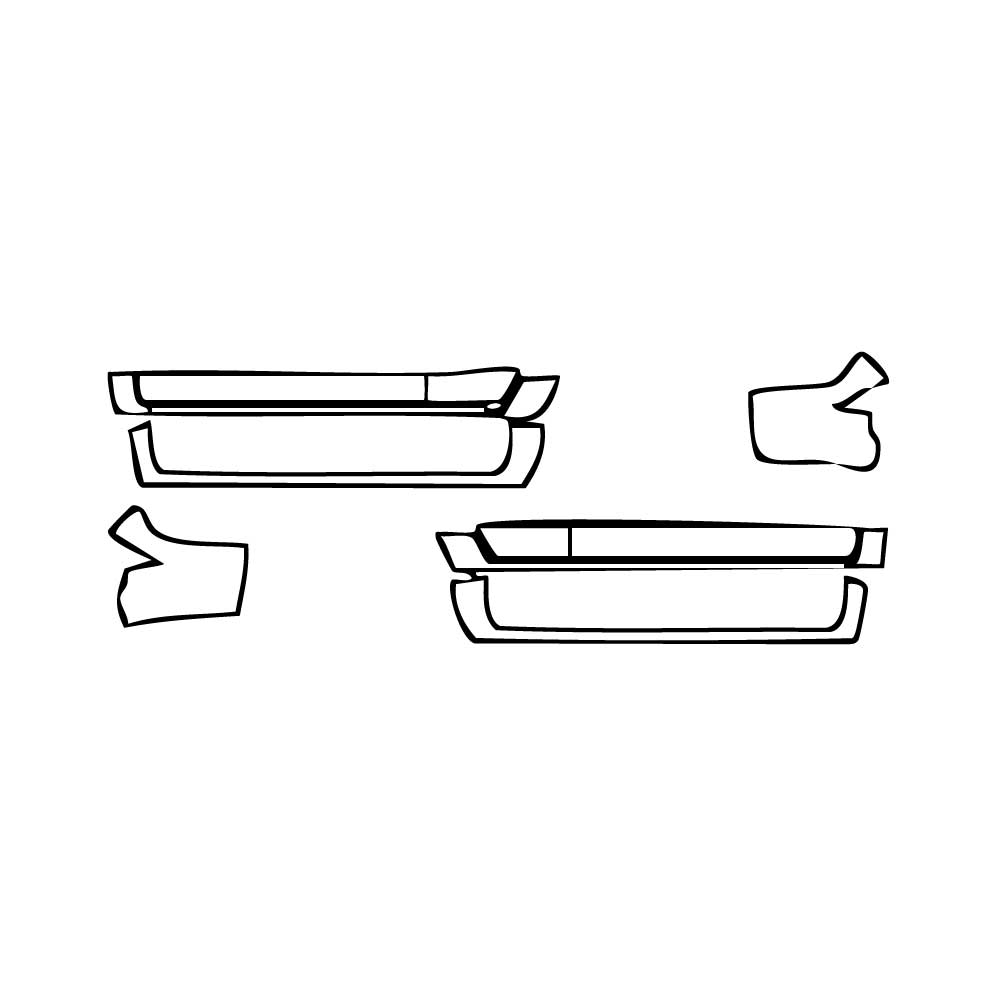 Pre-cut PPF pattern: Rocker Panel - Toyota
