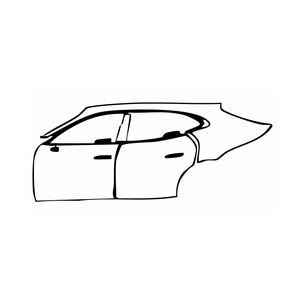 Pre-Cut PPF Porsche Taycan Sport Turismo Taycan Turbo Sport Turismo 2025 - PPF-Kits