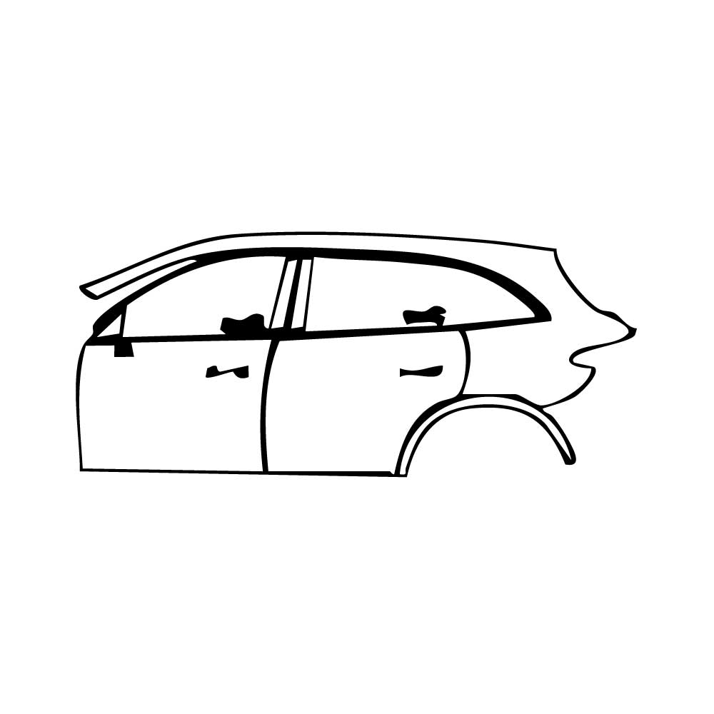 Pre-Cut PPF Mercedes-Benz GLC SUV Extended Wheelbase (GLC L) Base 2025 - PPF-Kits