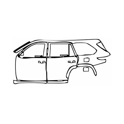 Passgenaue Lackschutzfolien PPF Toyota Sequoia SR5 2025