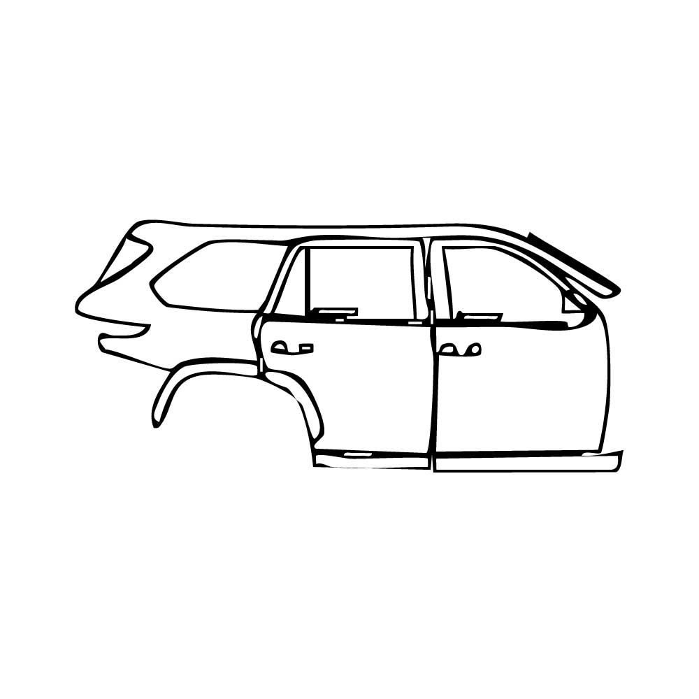 Passgenaue Lackschutzfolien PPF Toyota Sequoia SR5 2025