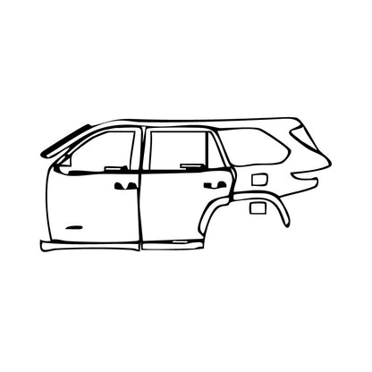 Passgenaue Lackschutzfolien PPF Toyota Sequoia Limited 2025