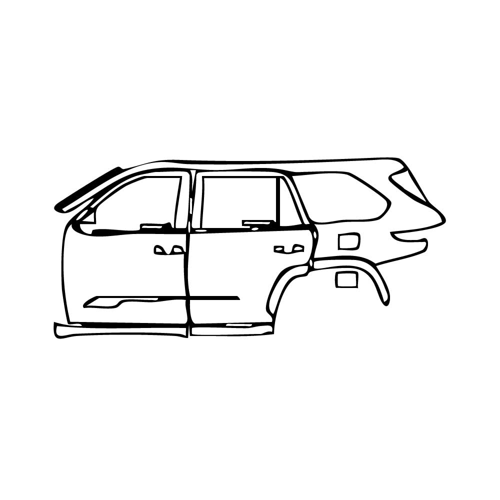 Passgenaue Lackschutzfolien PPF Toyota Sequoia Platinum 2025