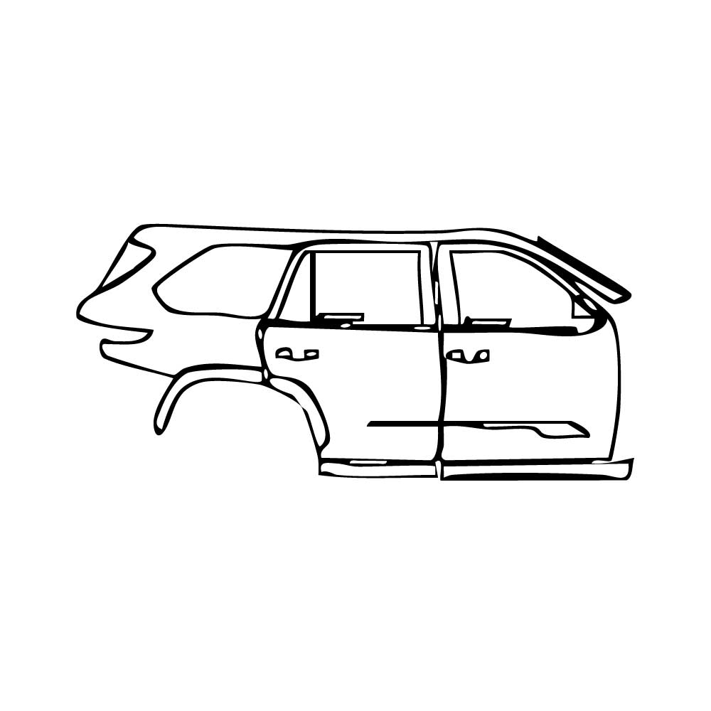 Passgenaue Lackschutzfolien PPF Toyota Sequoia Platinum 2025