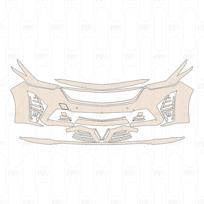 Bumper+Headlamp without Carbon Fiber Package, with 2 PDC (Parking Sensors)