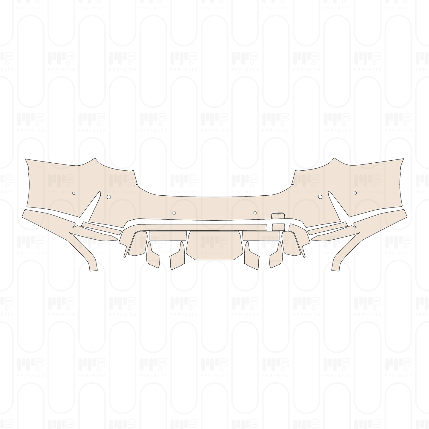 Rear Bumper with 6 PDC (Parking Sensors), without M Carbon Exterior Package