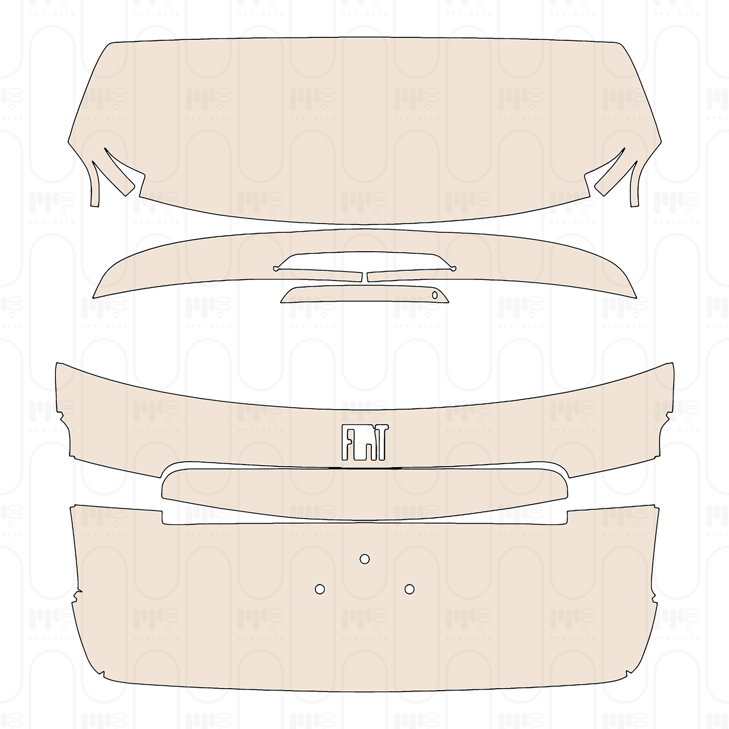 Trunk Lid without Emblem