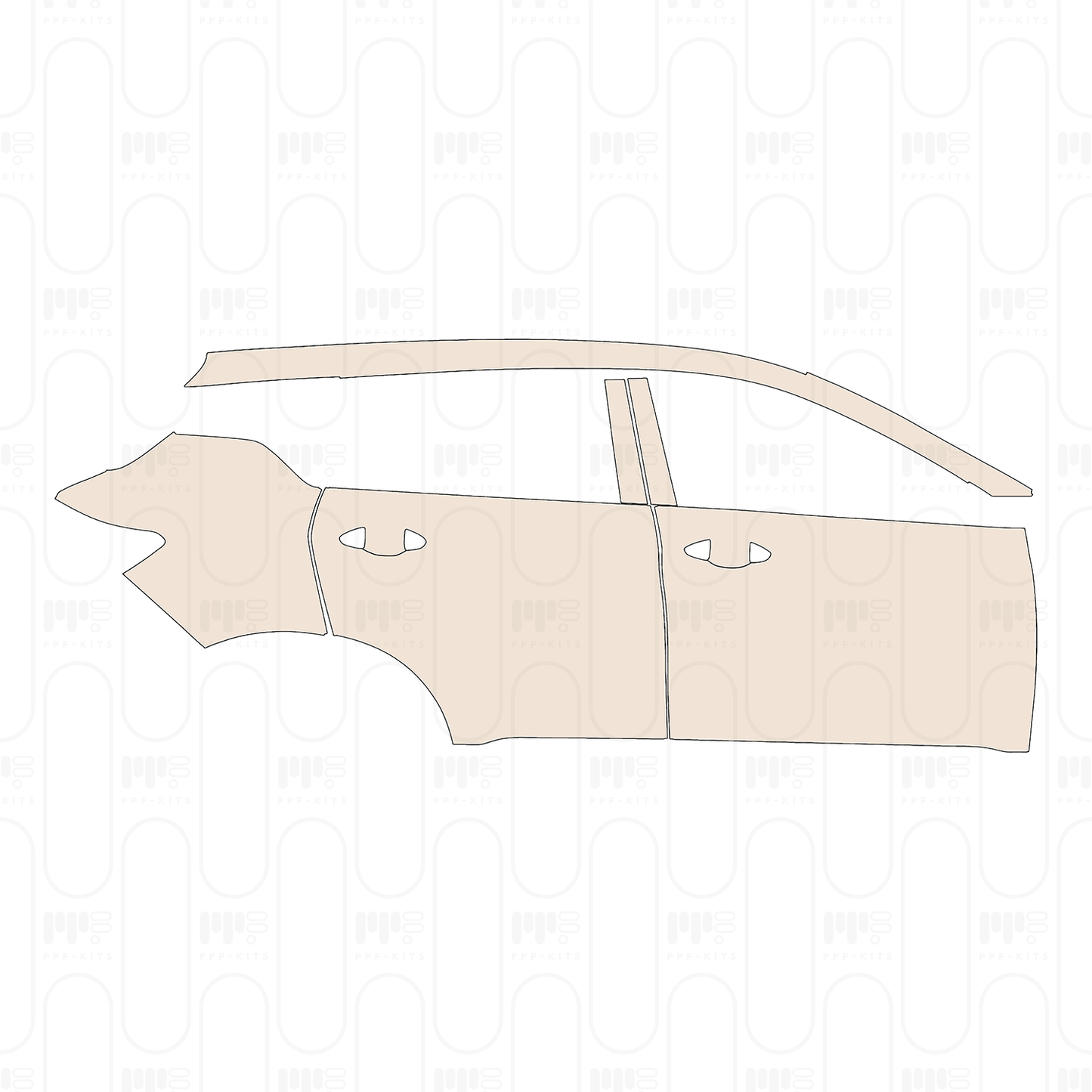 (right) Door+Rear Fender+Side Skirt