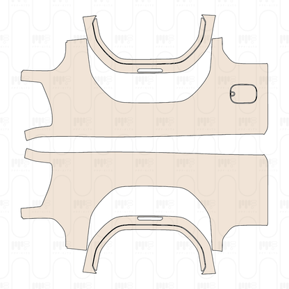 Bed Side (Rear Fender) with 82.2in standard bed