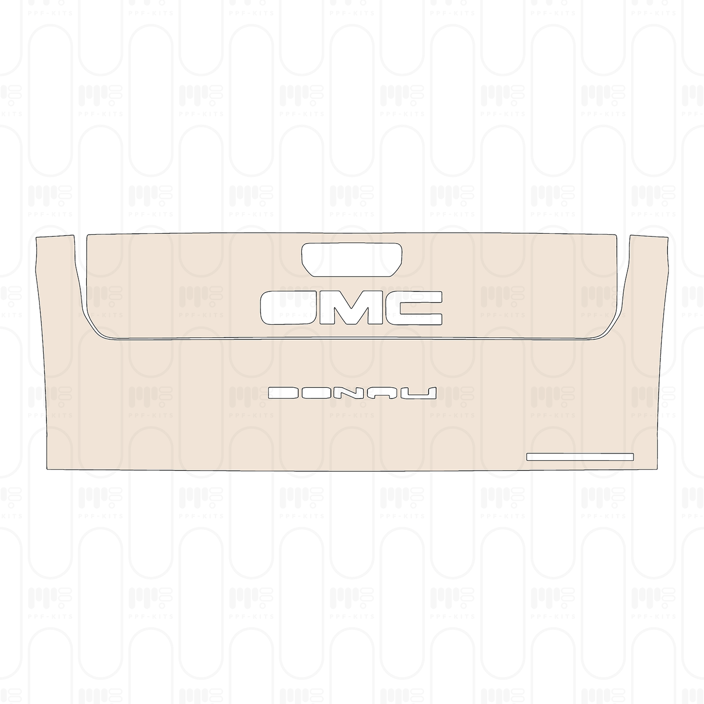 Trunk Lid with "GMC" & "SIERRA" & "DENALI" Emblems
