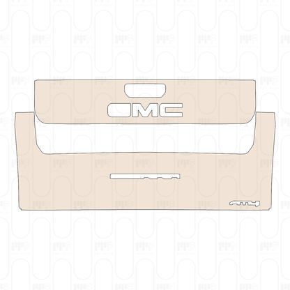 Trunk Lid with multi-pro tailgate, with "GMC" & "SIERRA" & "AT4" Emblems