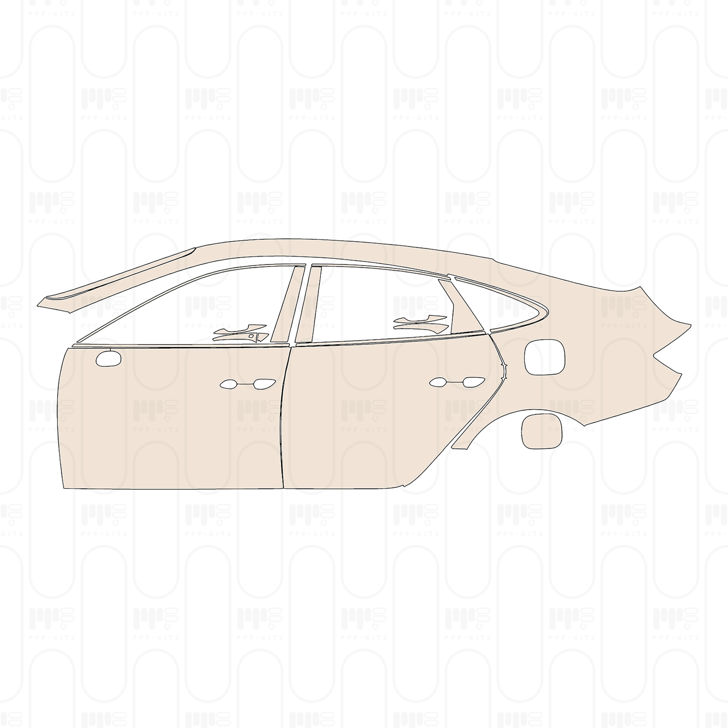 (left) Door+Rear Fender+Side Skirt