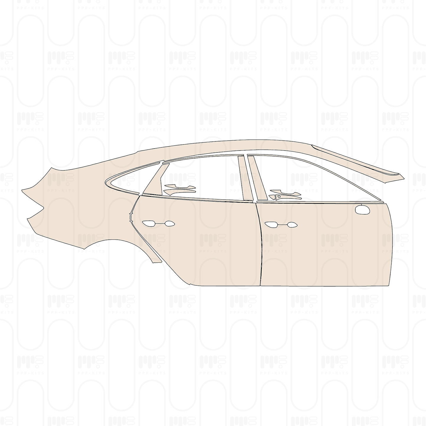 (right) Door+Rear Fender+Side Skirt