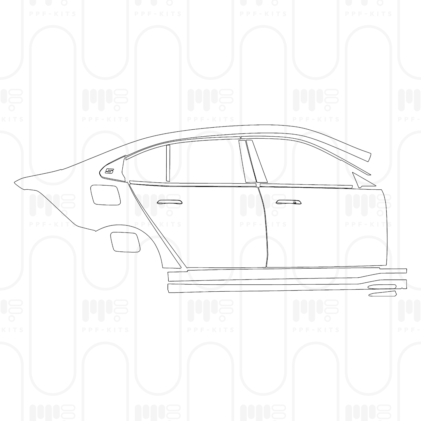 Pre-Cut PPF BMW i5 Saloon Extended Wheelbase M Sports Suit 2025