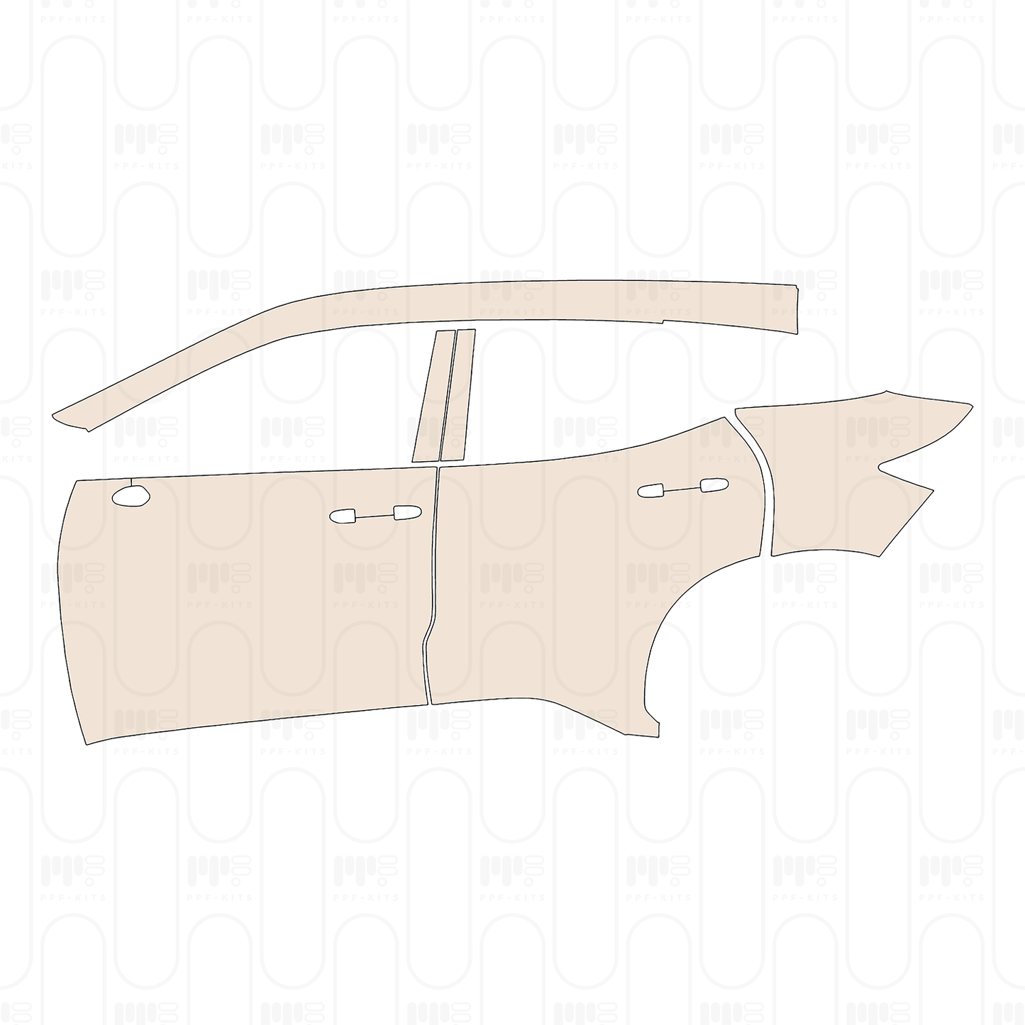 (left) Door+Rear Fender+Side Skirt