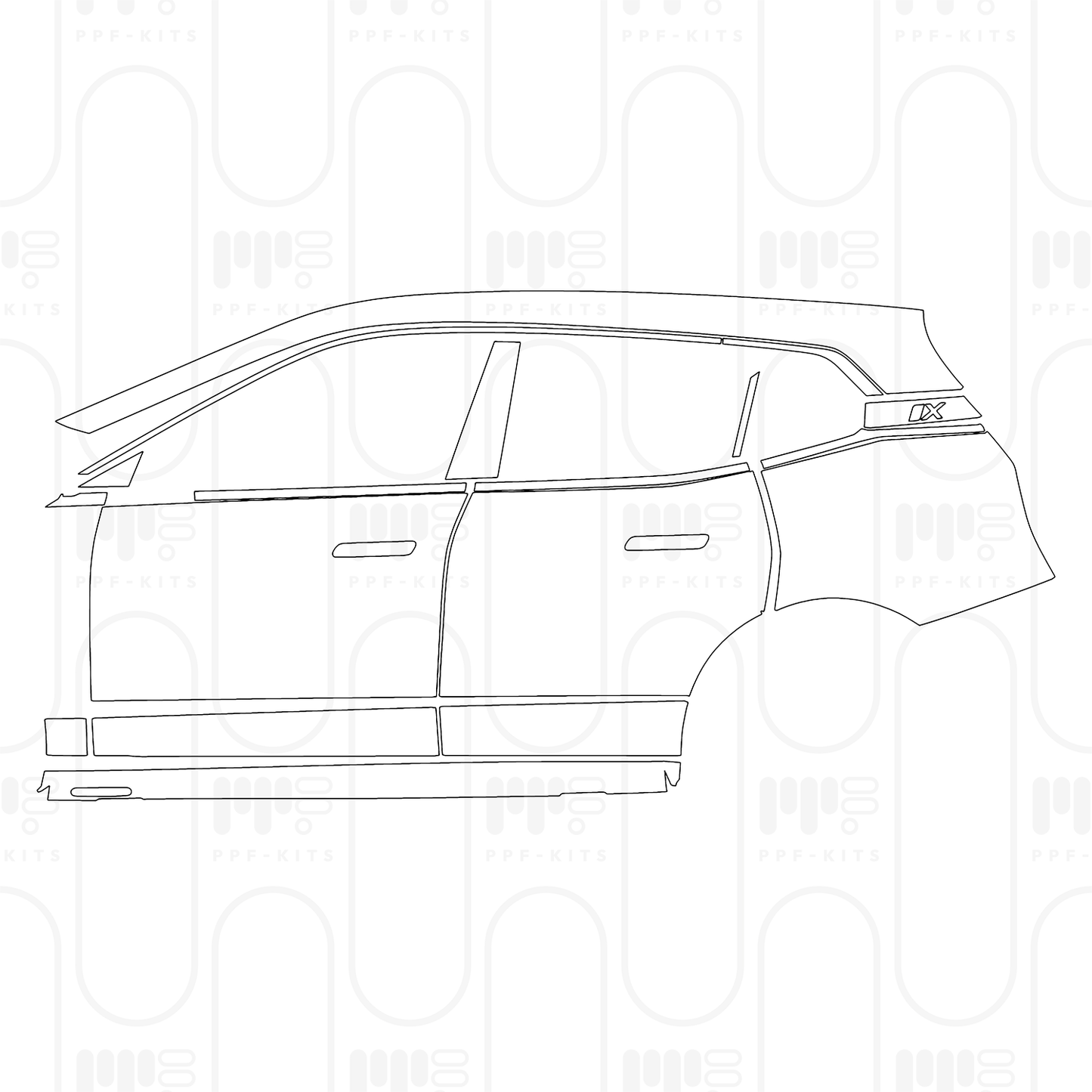 Pre-Cut PPF BMW iX Shadowline 2026