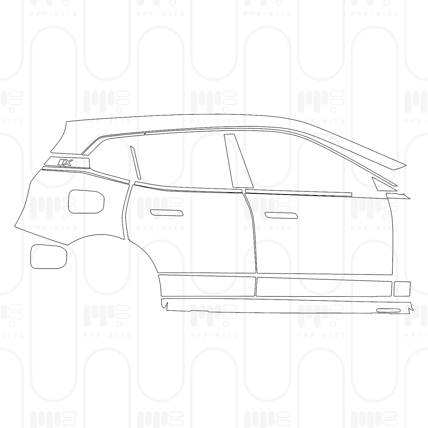 Pre-Cut PPF BMW iX Shadowline 2026