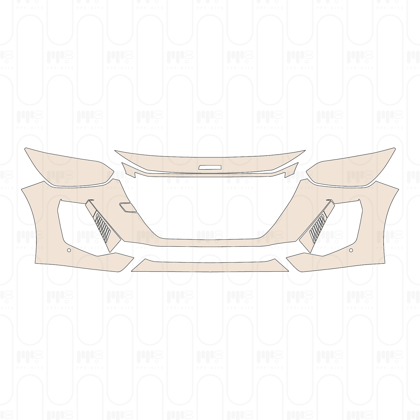 Bumper+Headlamp with 2 PDC (Parking Sensors)