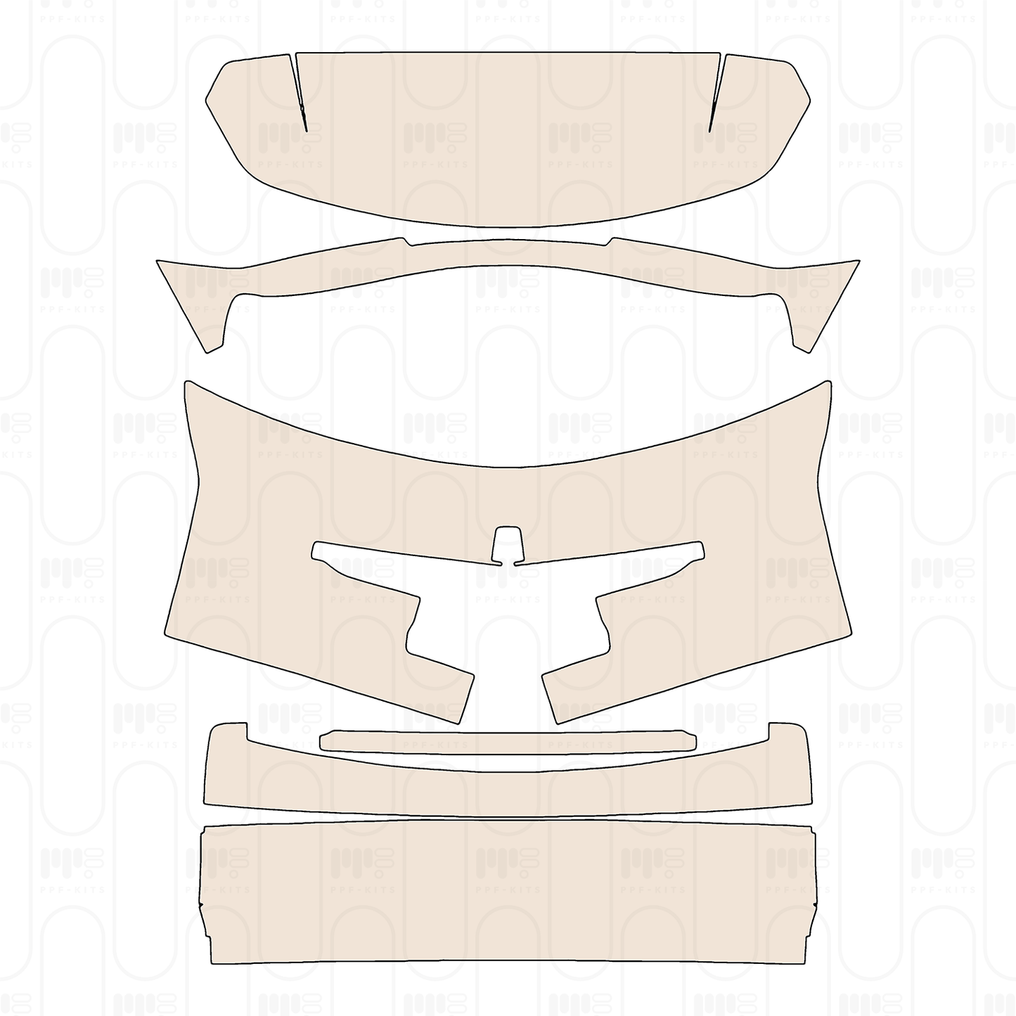 Trunk Lid suitable for European regulatory license trim
