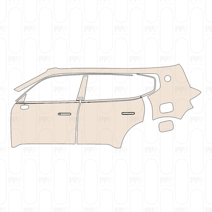 (left) Door+Side Skirt+Rear Fender