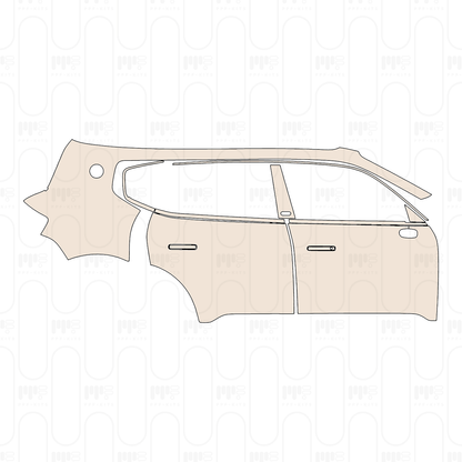 (right) Door+Side Skirt+Rear Fender