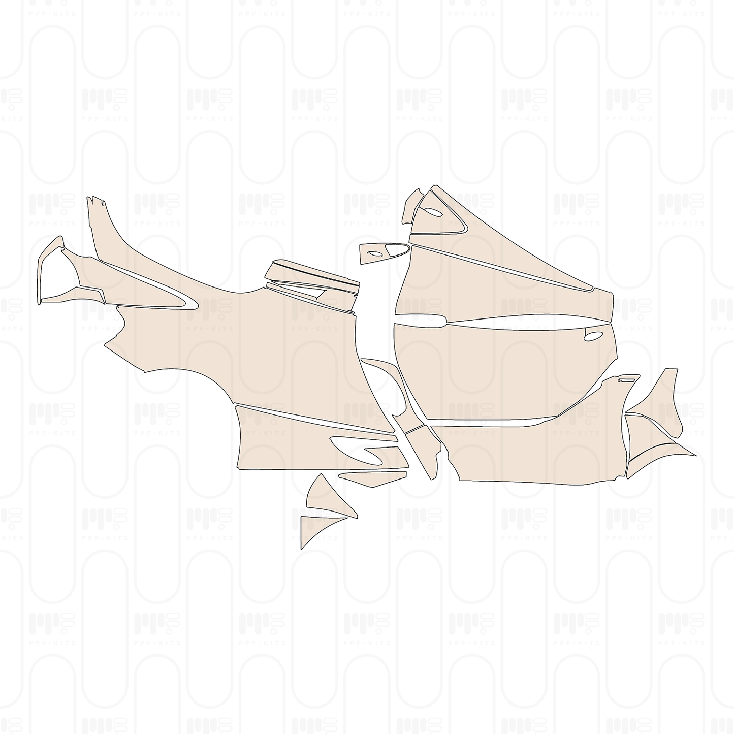 (right) Door+Side Skirt with "720S" Emblem on door