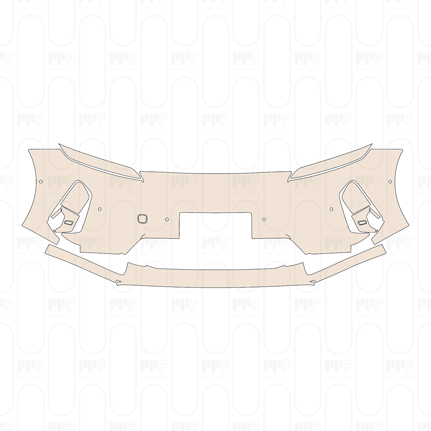 Bumper+Headlamp with 6 PDC (Parking Sensors)