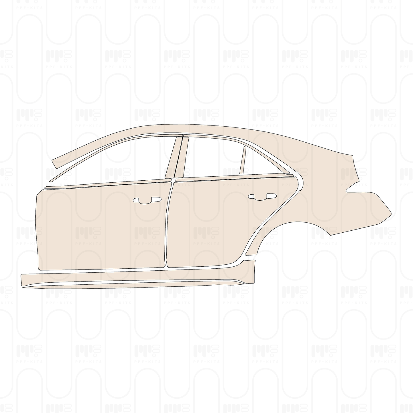Pre-Cut PPF Cadillac CT4 Sport 2025