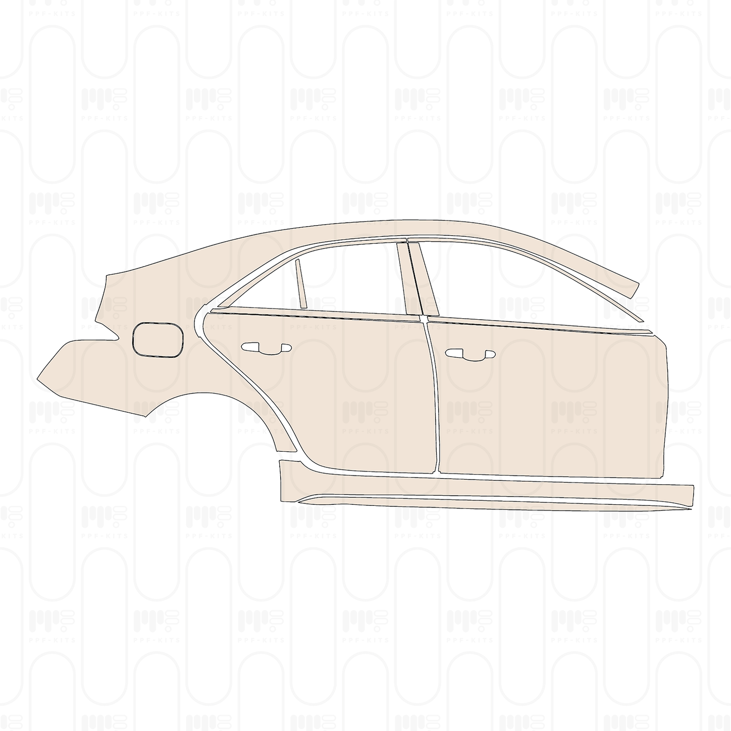 Pre-Cut PPF Cadillac CT4 Sport 2025