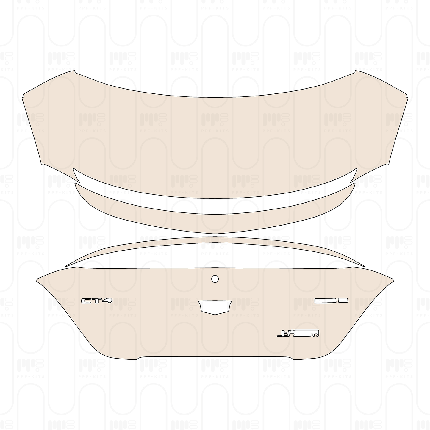 Pre-Cut PPF Cadillac CT4 Sport 2025