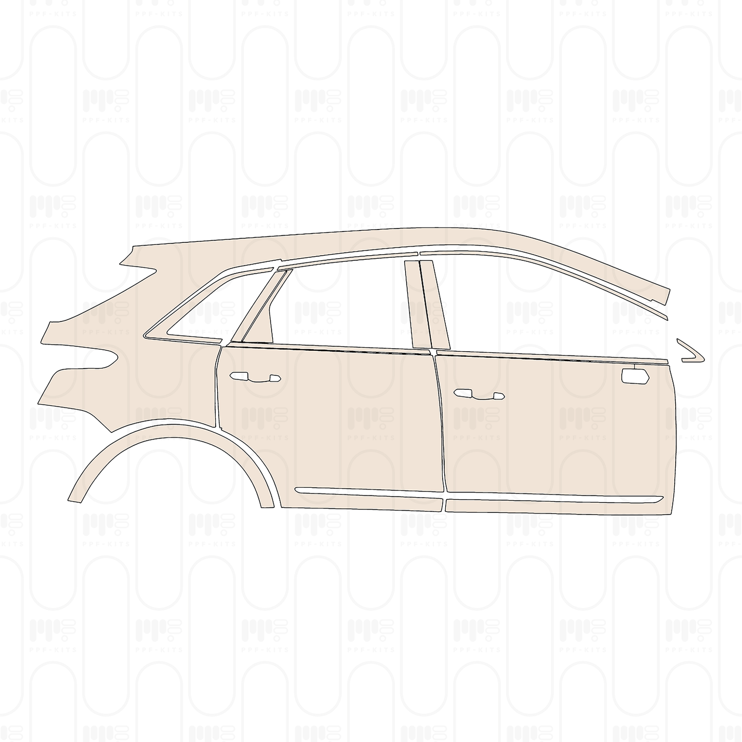 Pre-Cut PPF Cadillac XT5 (US) 2026
