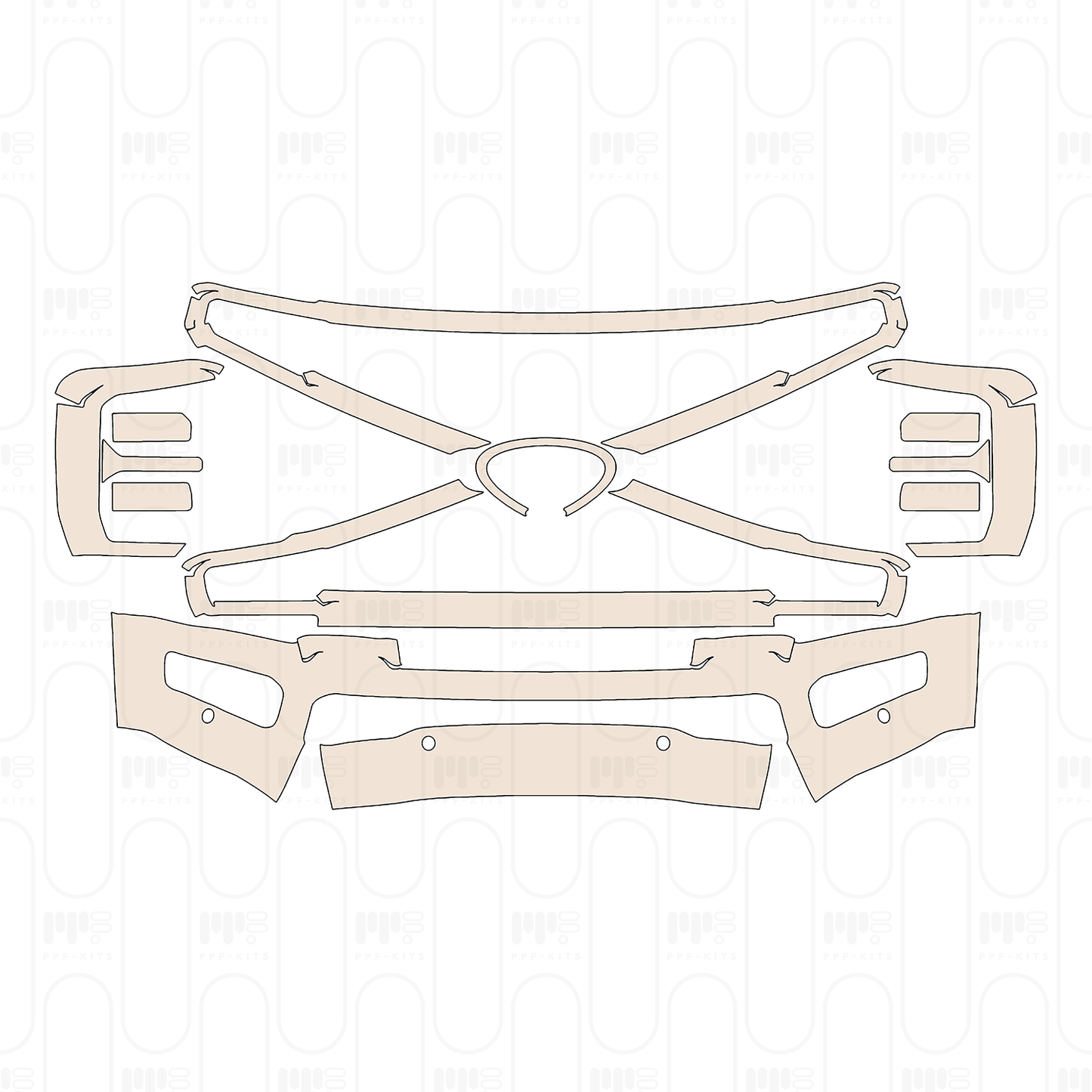 Pre-Cut PPF Ford Super Duty F-250 Crew Cab King Ranch 2025